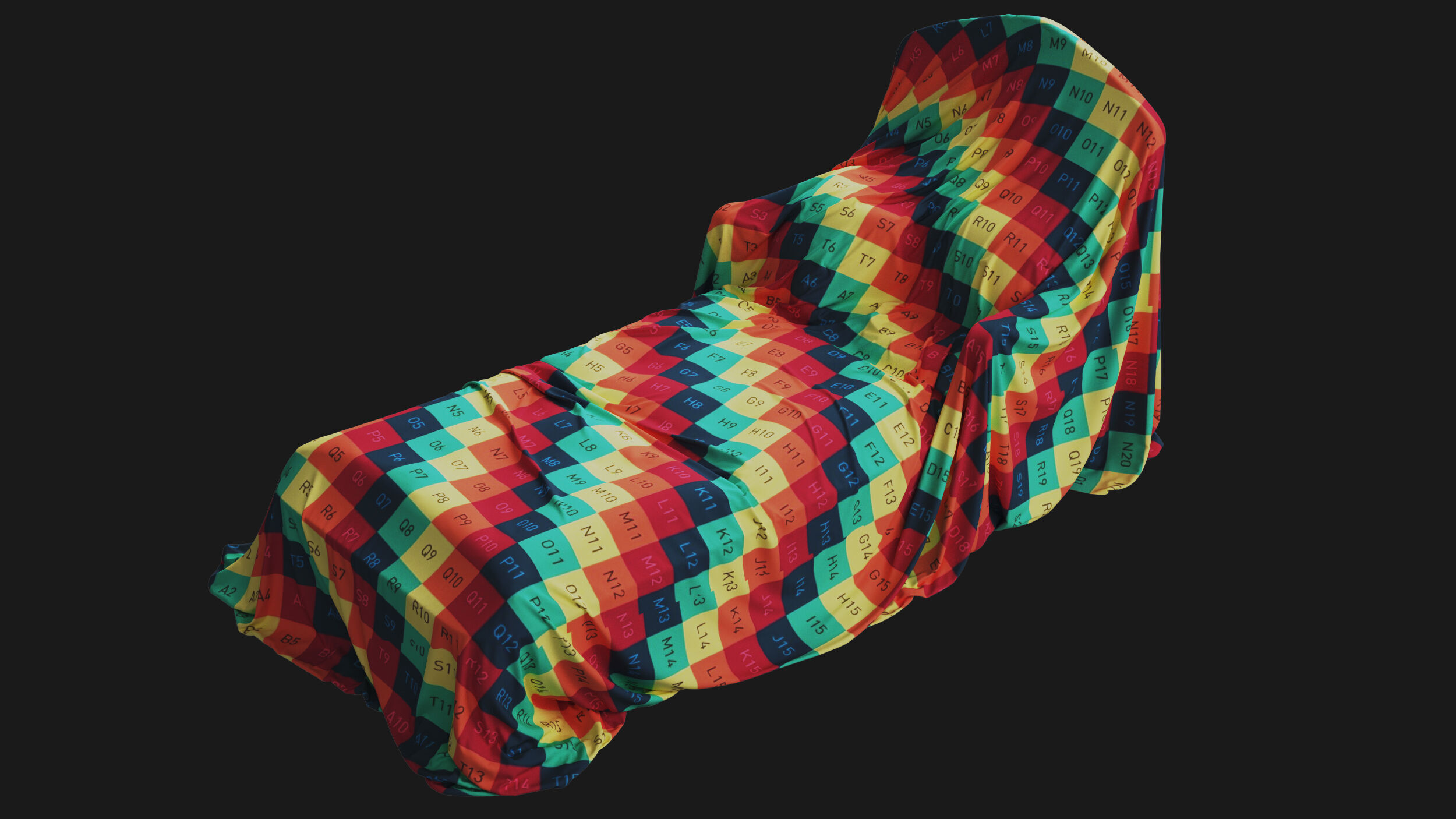 Covered Classic Sofa 06 3D model_9