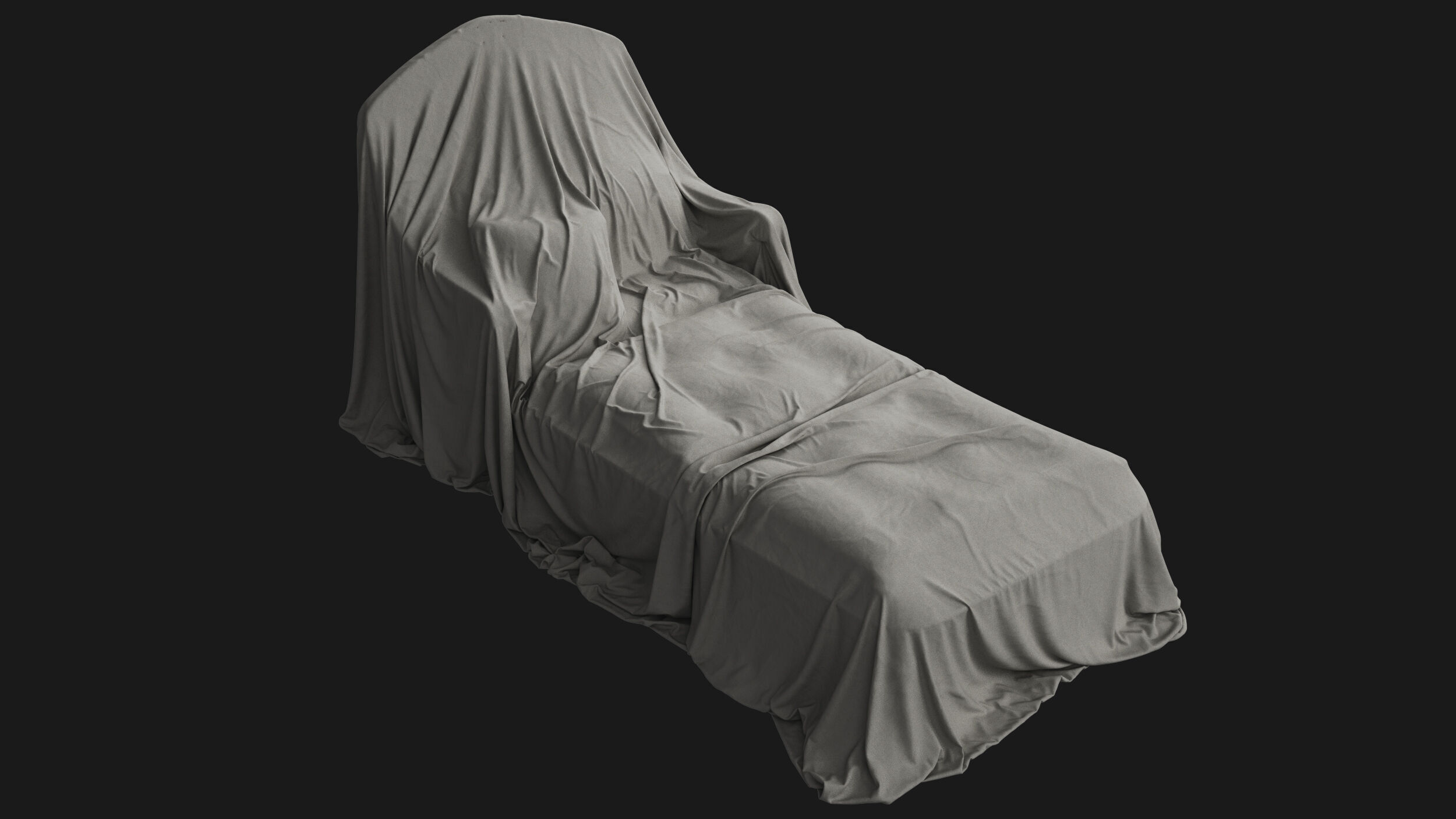 Covered Classic Sofa 06 3D model_3