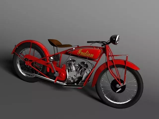 Indian Scout 1928 3D model_0