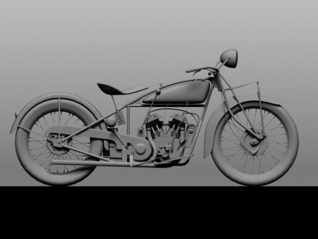 Indian Scout 1928 3D model_11