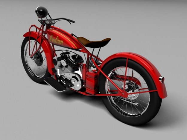Indian Scout 1928 3D model_3