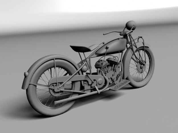 Indian Scout 1928 3D model_12