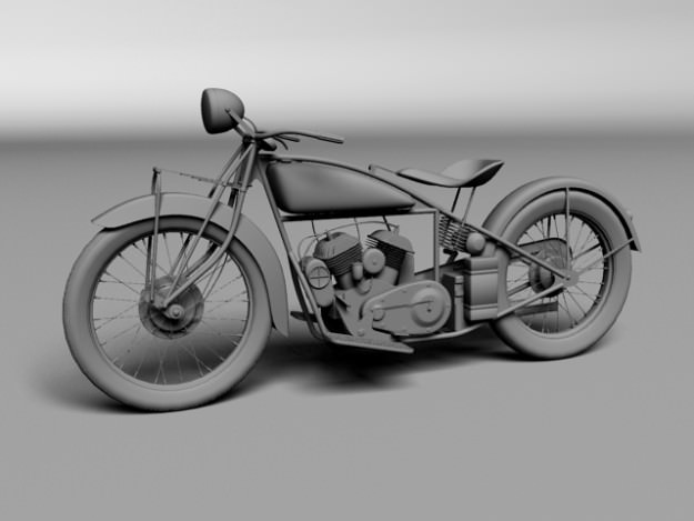 Indian Scout 1928 3D model_10
