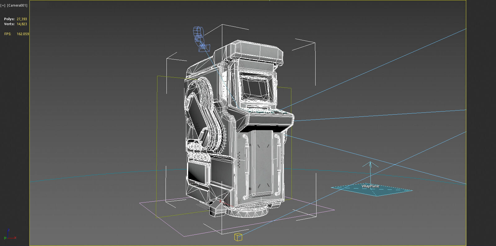 Future sci-fi equipment independent computer 3D model_6