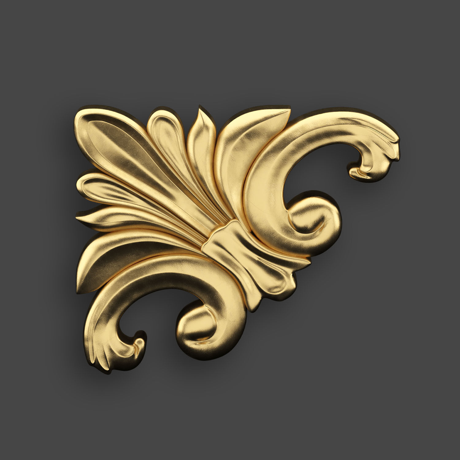 5 corners Ornamental Pack 2 3D model_4