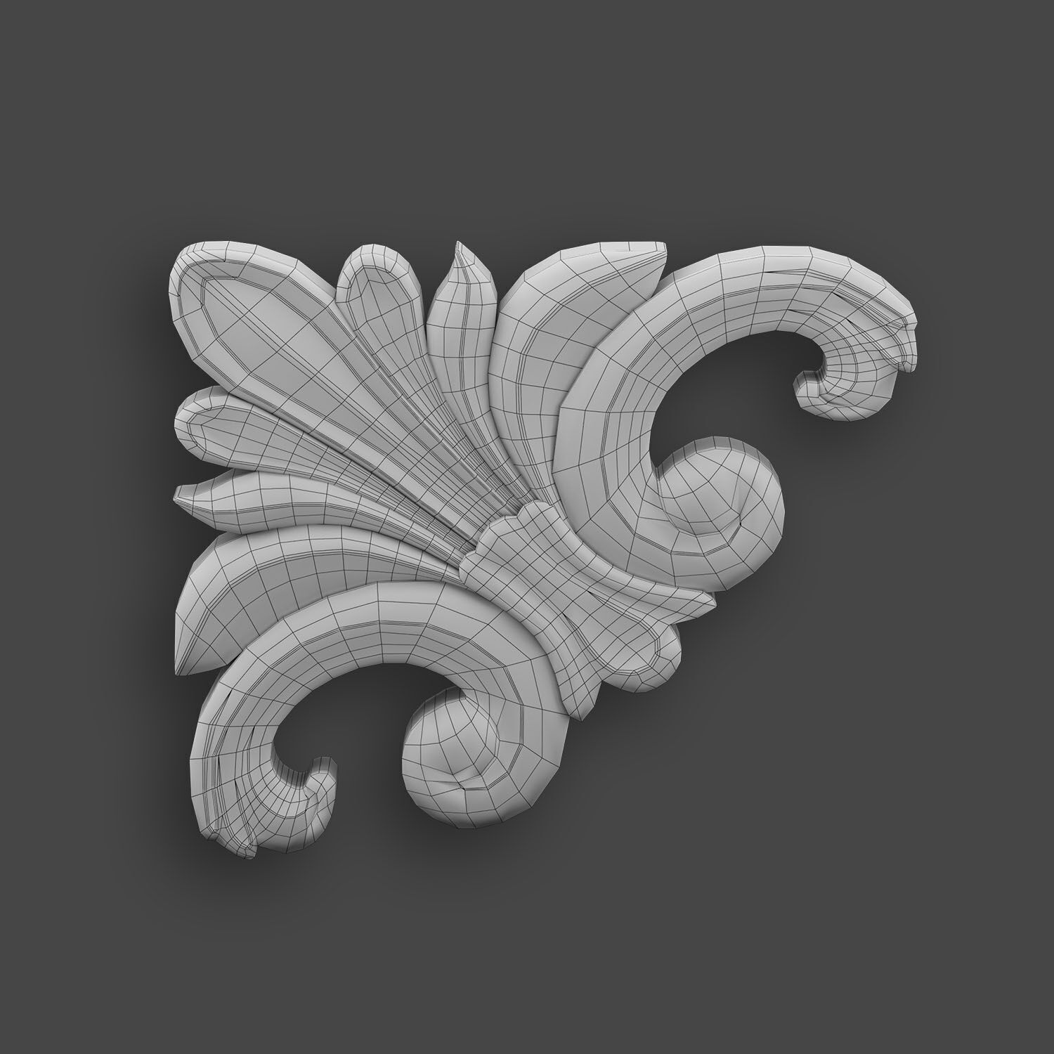 5 corners Ornamental Pack 2 3D model_10
