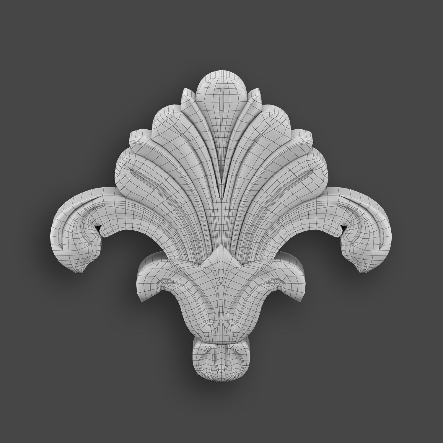 5 corners Ornamental Pack 2 3D model_9