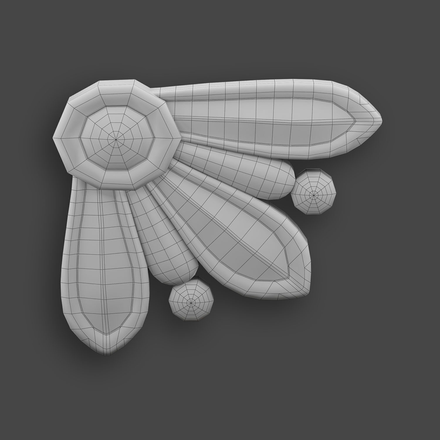 5 corners Ornamental Pack 2 3D model_8