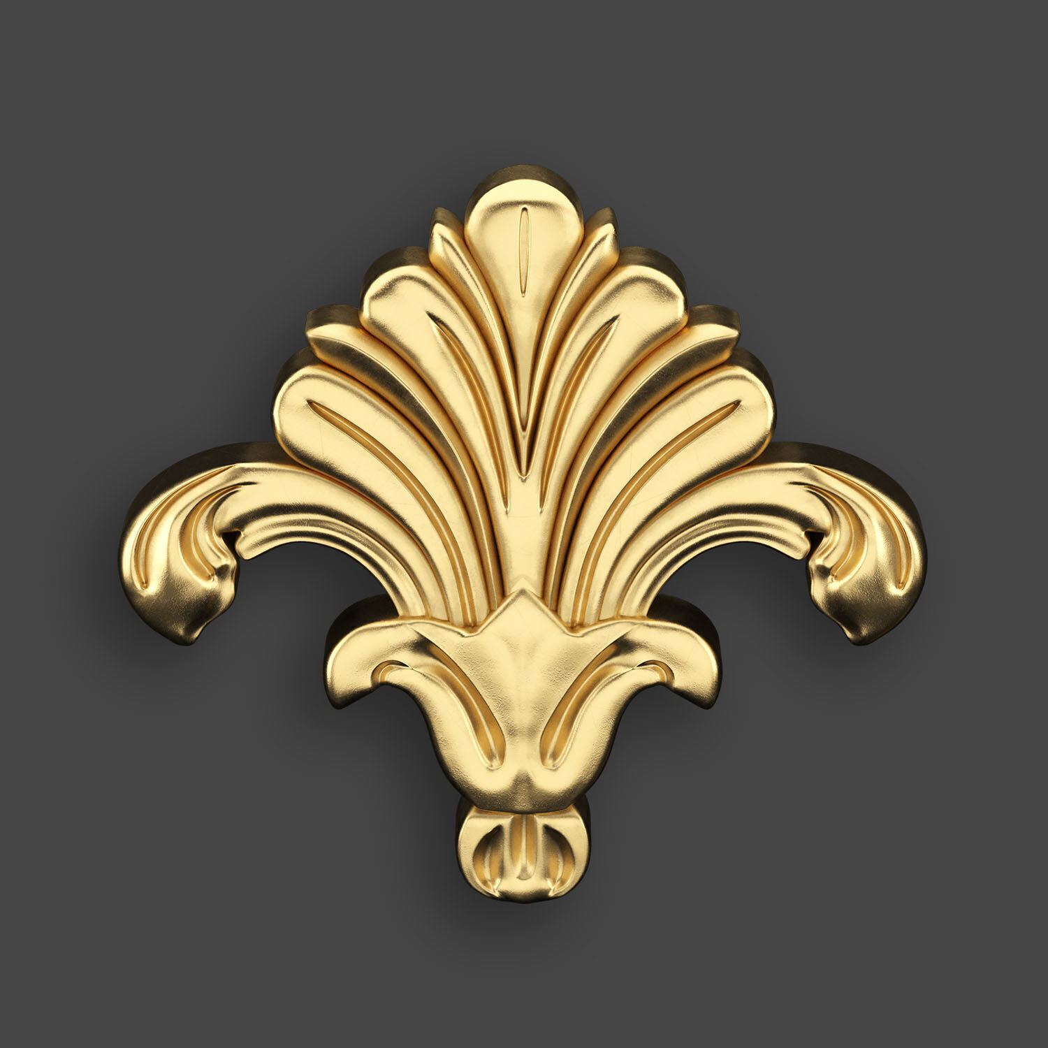 5 corners Ornamental Pack 2 3D model_3