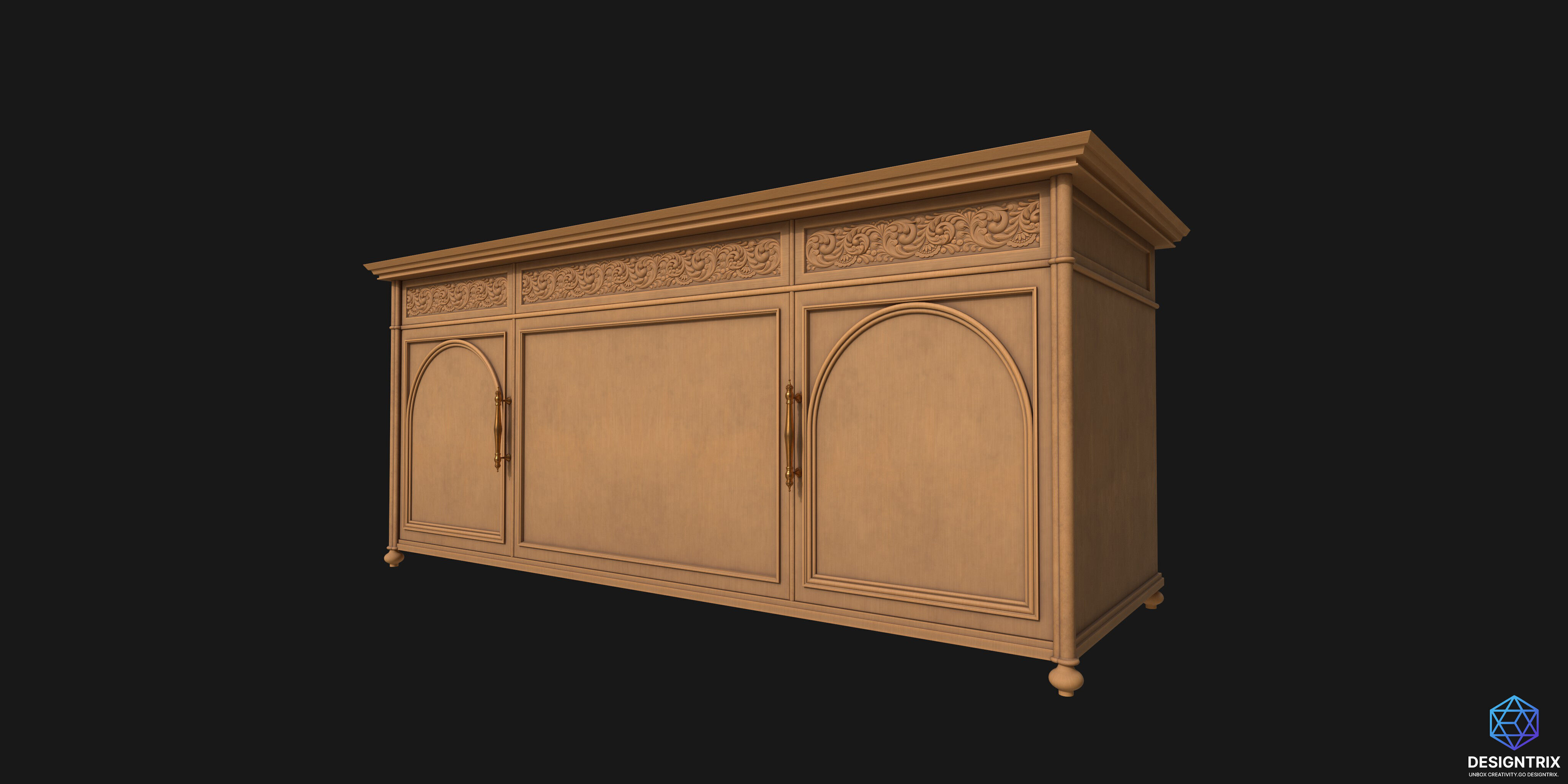 Cupboard V01 3D model_4