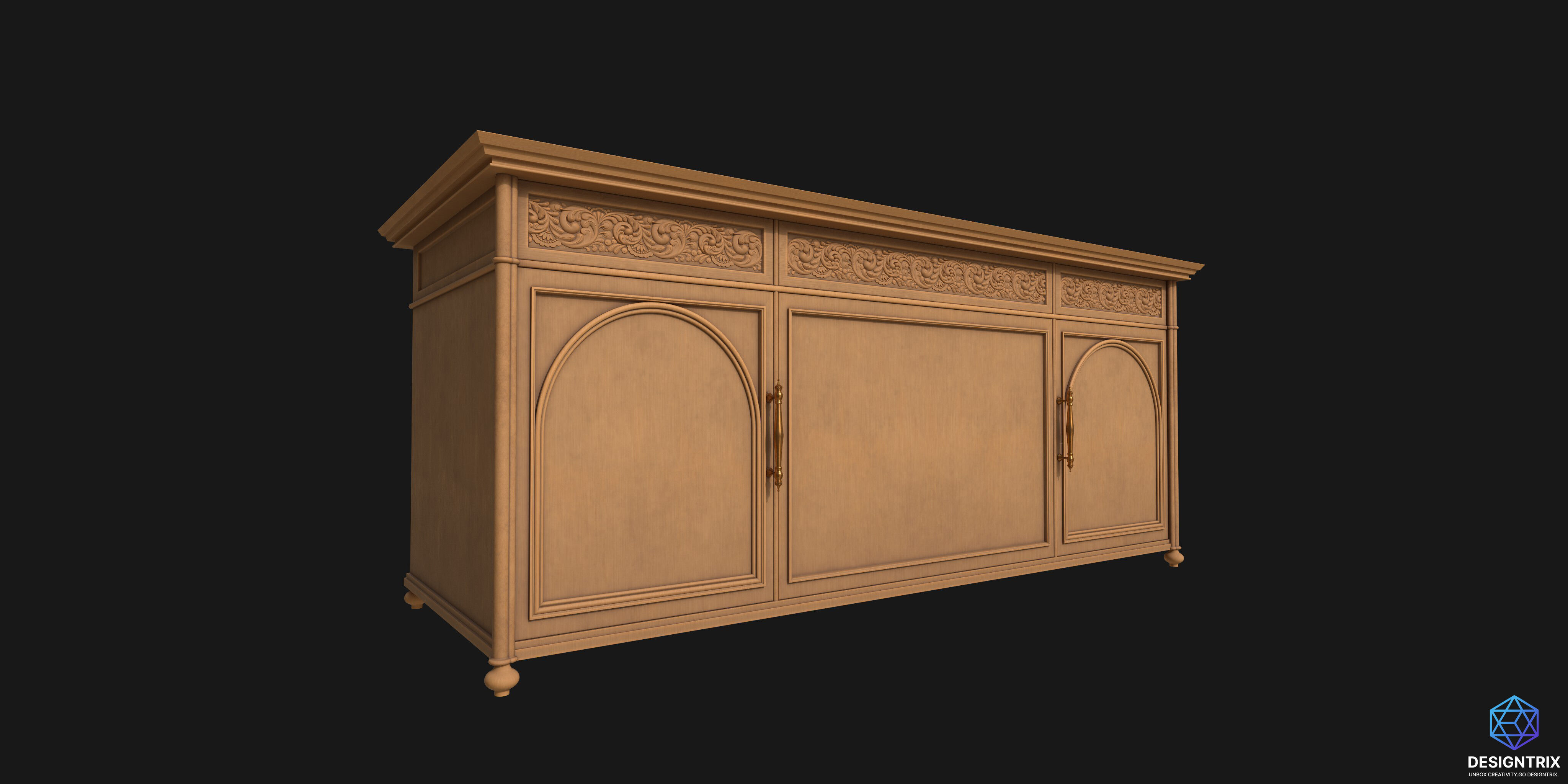 Cupboard V01 3D model_2