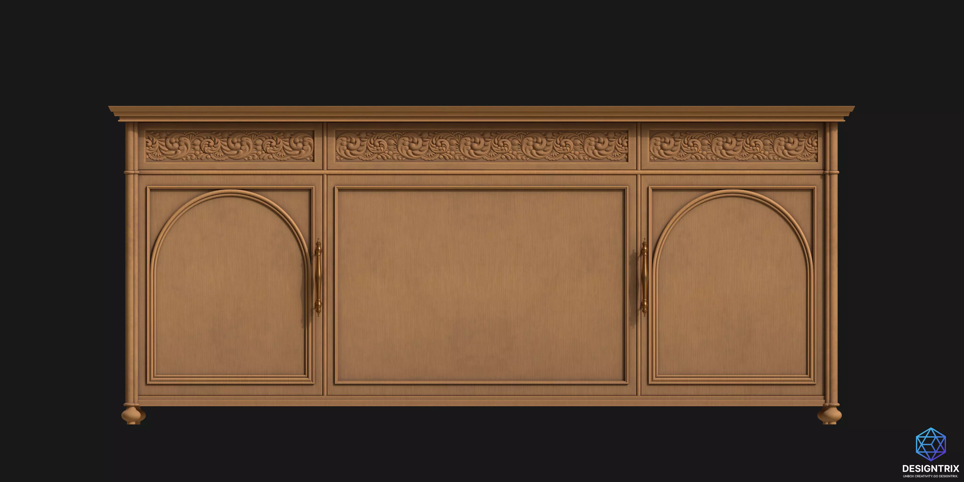 Cupboard V01 3D model_0