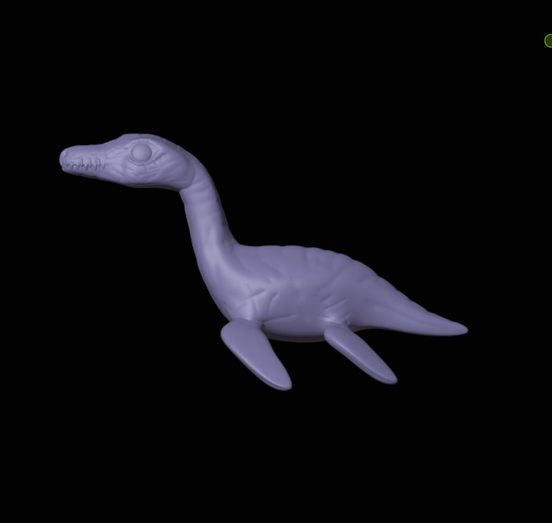 plesiosaur funko pop from the jurassic period 3D print model_4