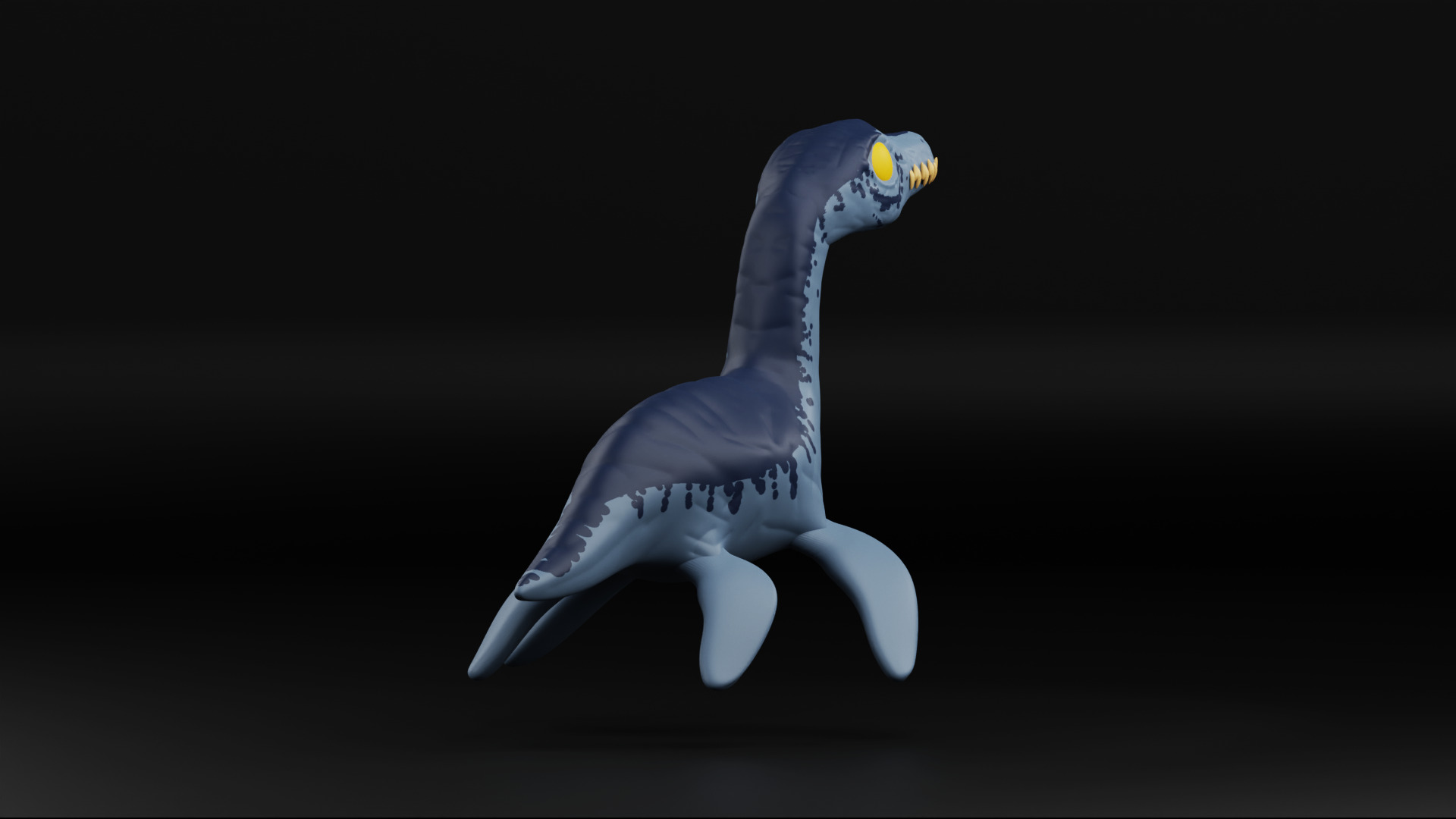plesiosaur funko pop from the jurassic period 3D print model_7