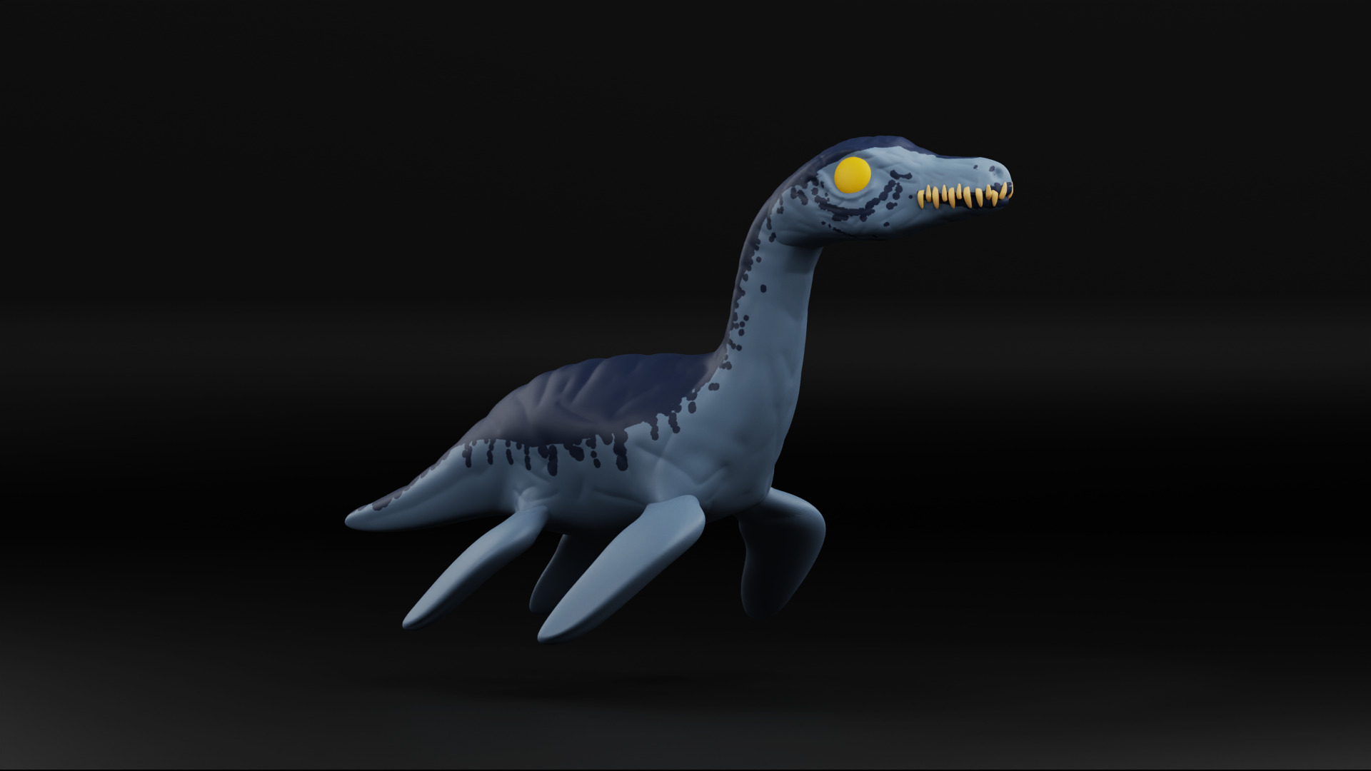 plesiosaur funko pop from the jurassic period 3D print model_1