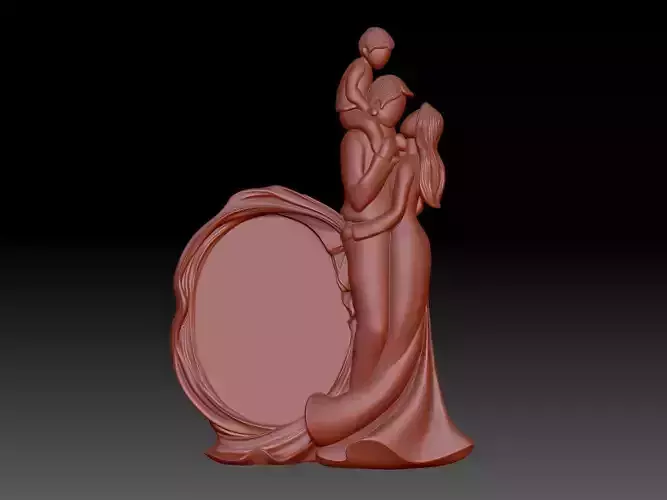 Family Photo Frame 3D print model