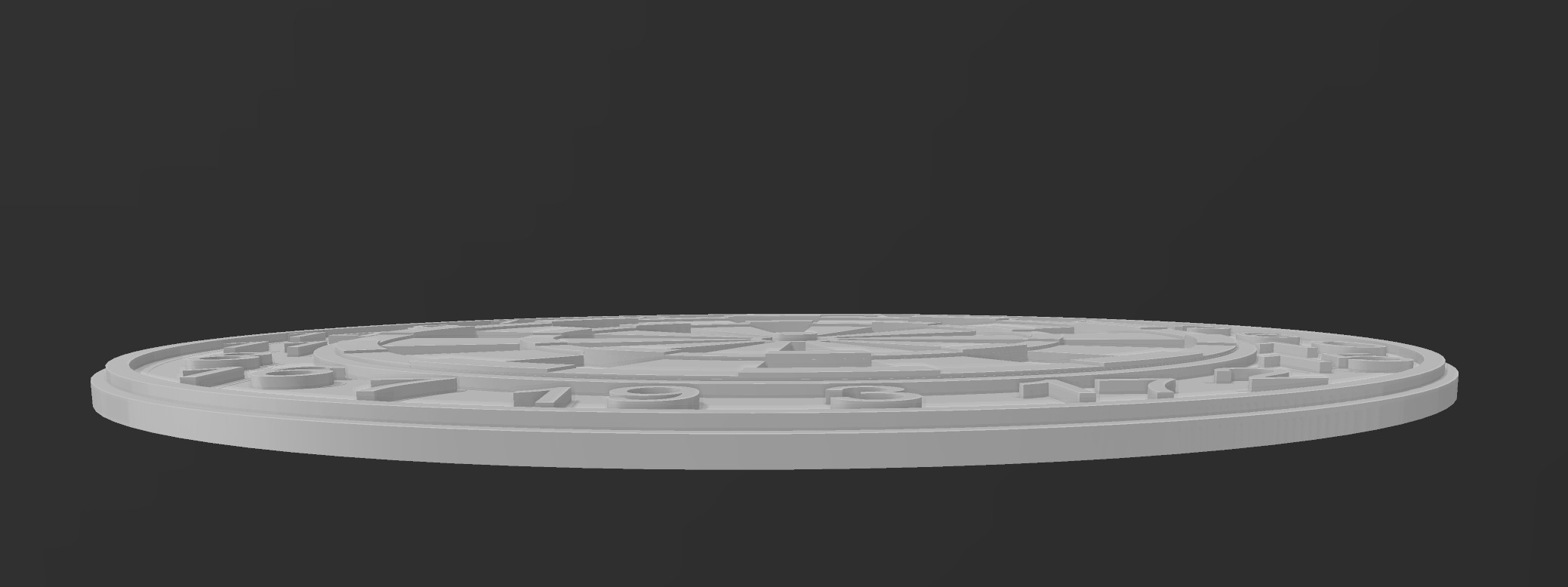 Dart grid coaster  3D print model_1