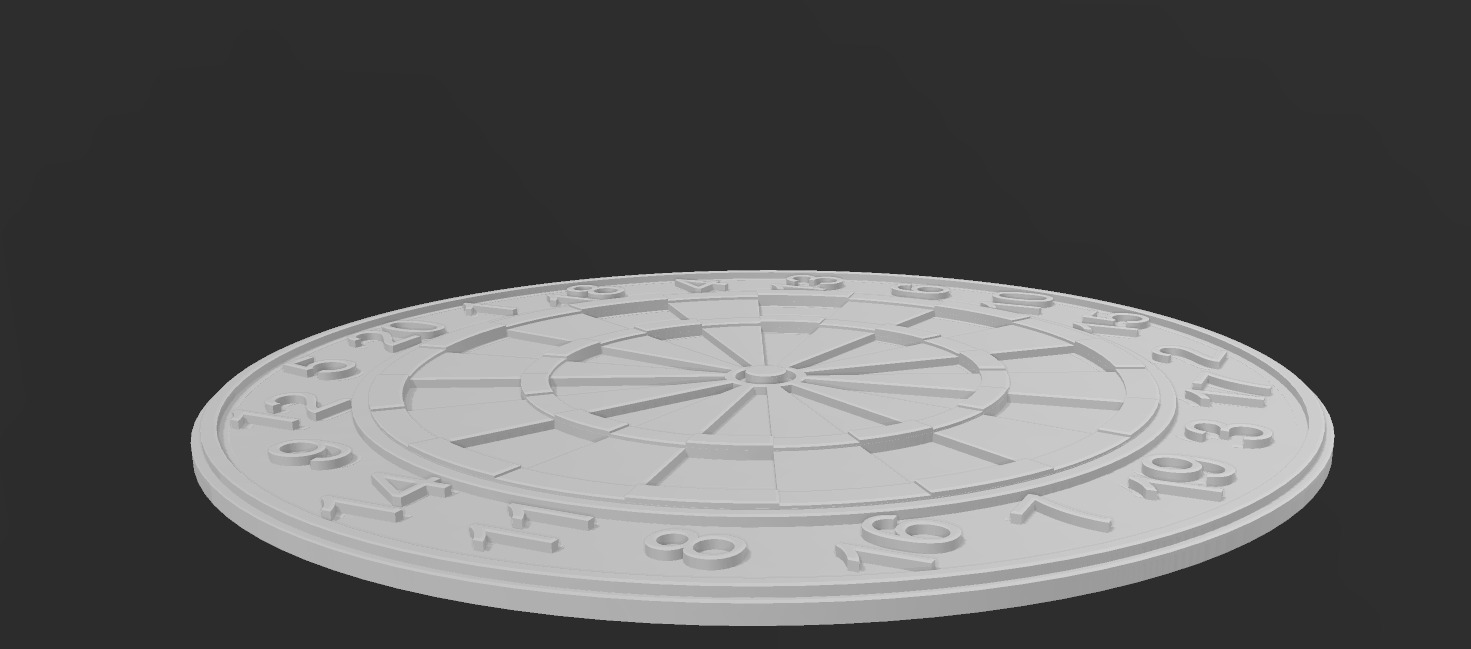 Dart grid coaster  3D print model_4