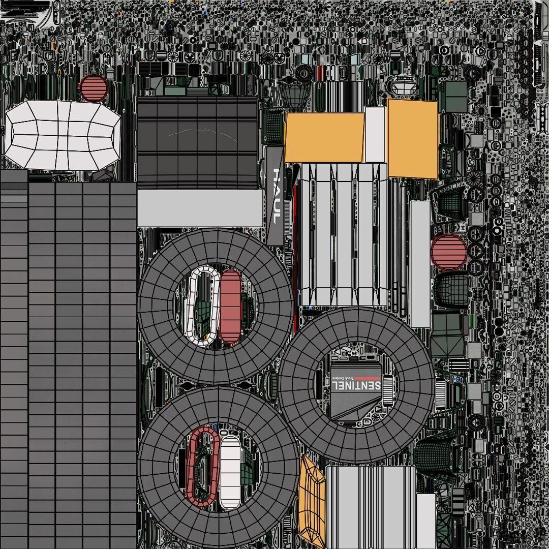 Heavy Truck 05 Curtainsider 4 Variant  All PBR Textures Low-poly 3D model_9