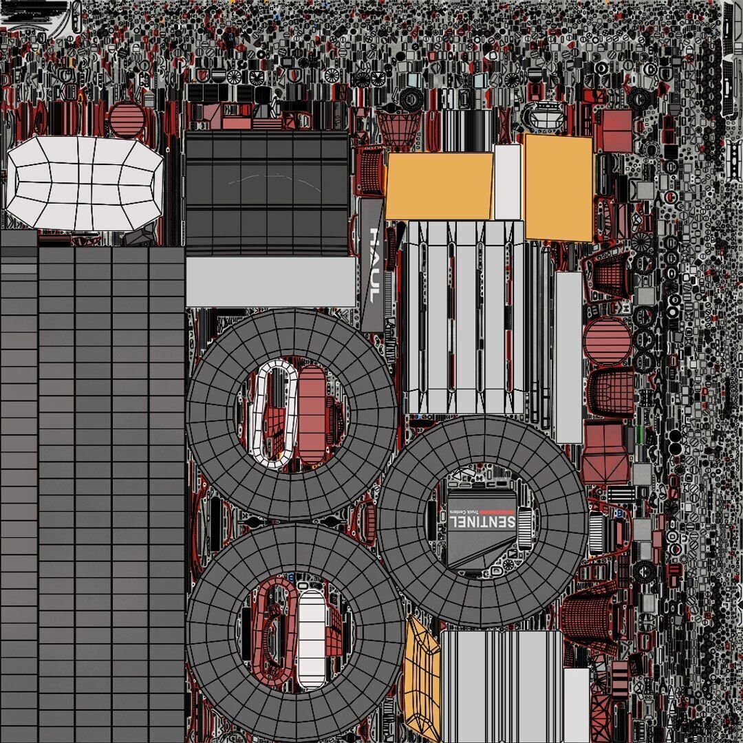 Heavy Truck 05 Curtainsider 4 Variant  All PBR Textures Low-poly 3D model_13