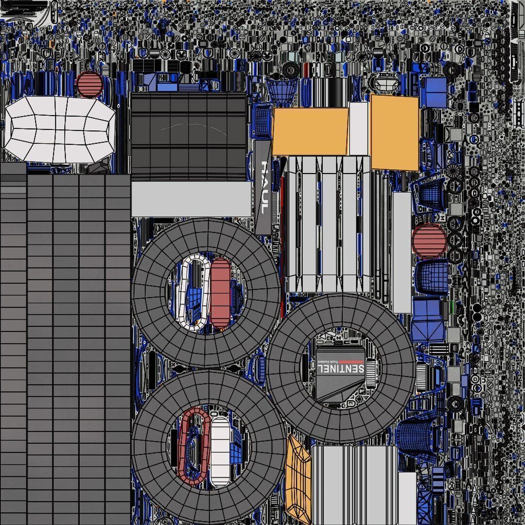 Heavy Truck 05 Curtainsider 4 Variant  All PBR Textures Low-poly 3D model_5