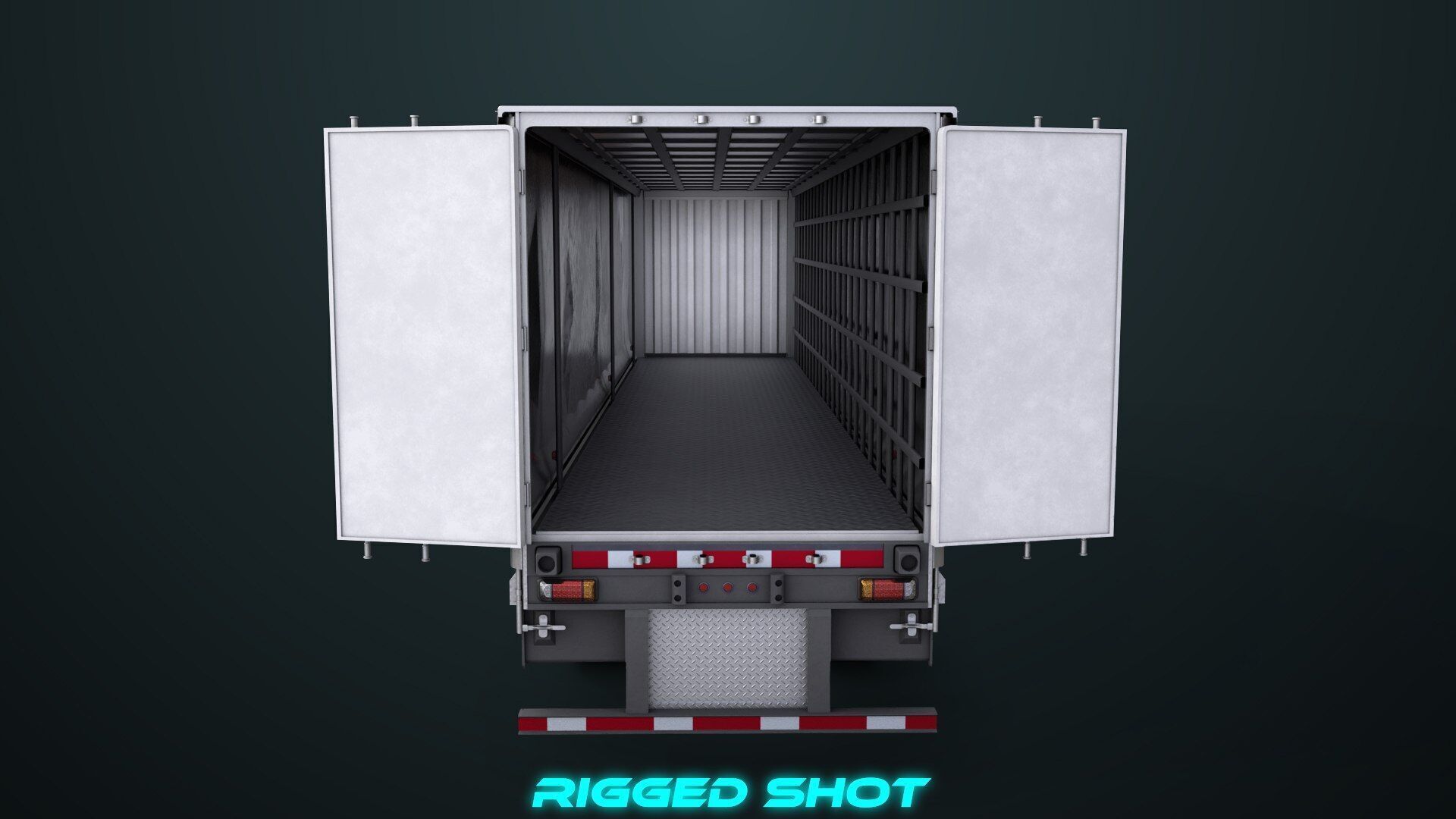 Heavy Truck 05 Curtainsider 4 Variant  All PBR Textures Low-poly 3D model_48