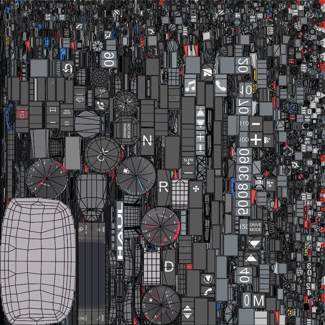 Heavy Truck 05 Curtainsider 4 Variant  All PBR Textures Low-poly 3D model_18