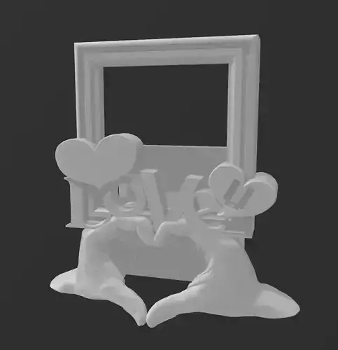 Love hands photo backet 3D print model