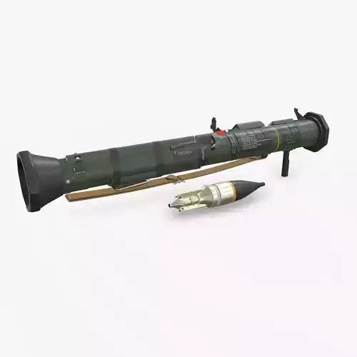 M136 AT4 Anti Tank Rocket Launcher Low-poly PBR Low-poly 3D model