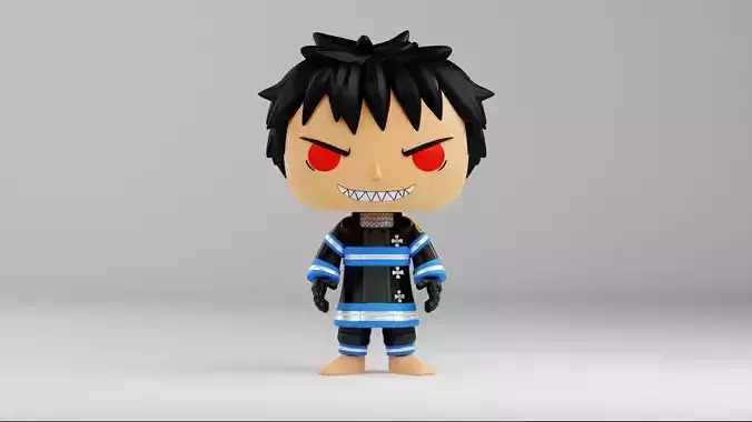 Shinra funko pop from the anime Fire Force