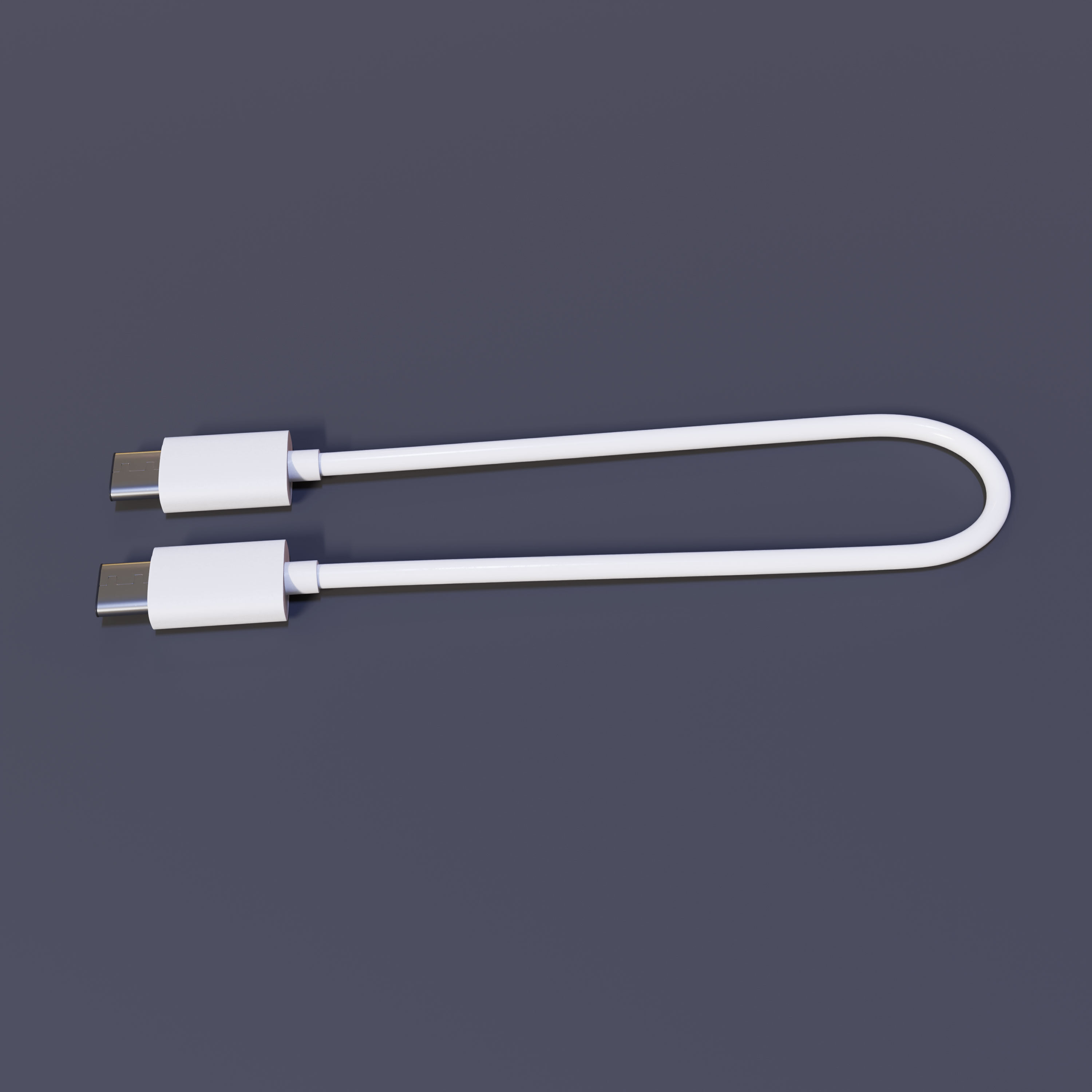 Type-C Cable 3D model_1