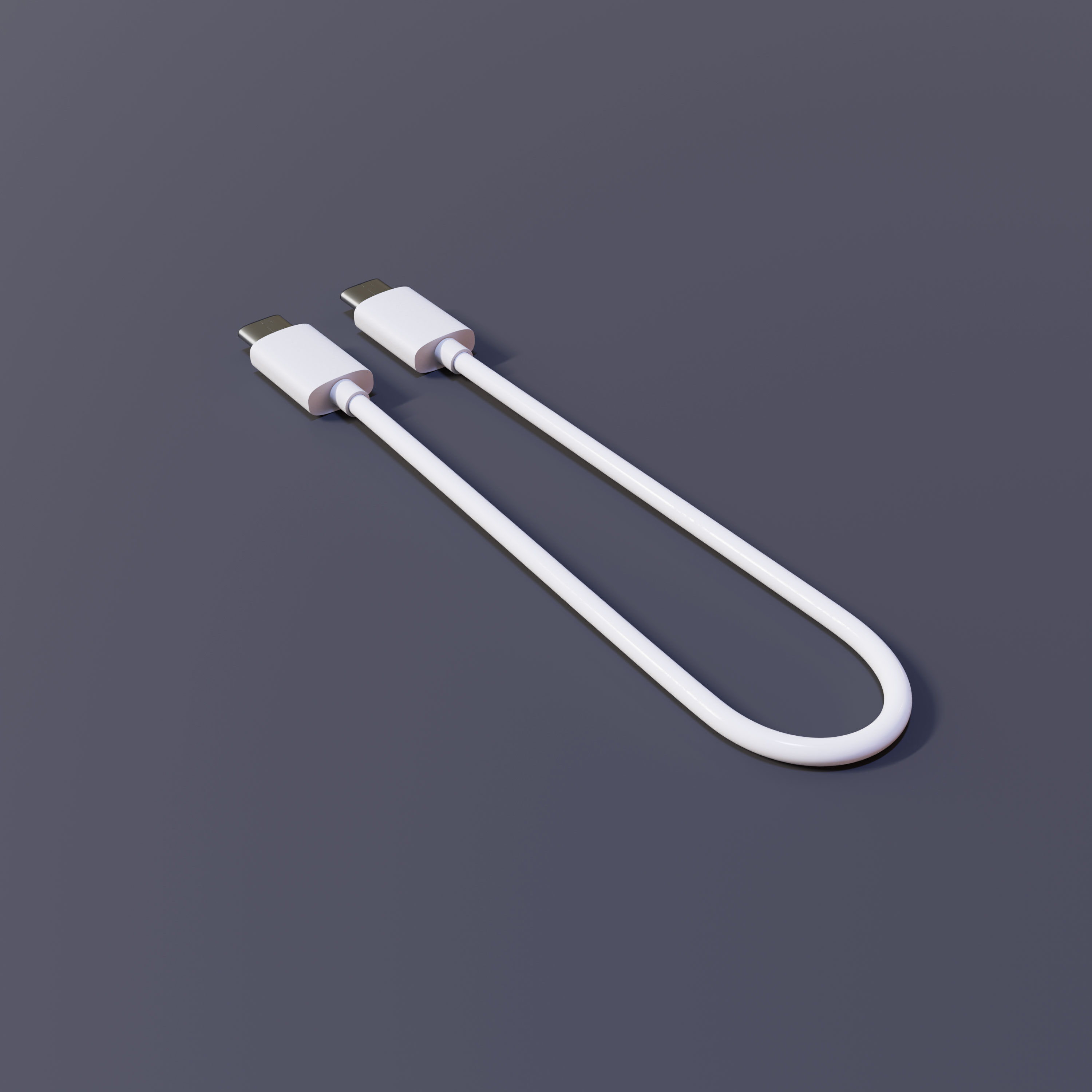 Type-C Cable 3D model_5