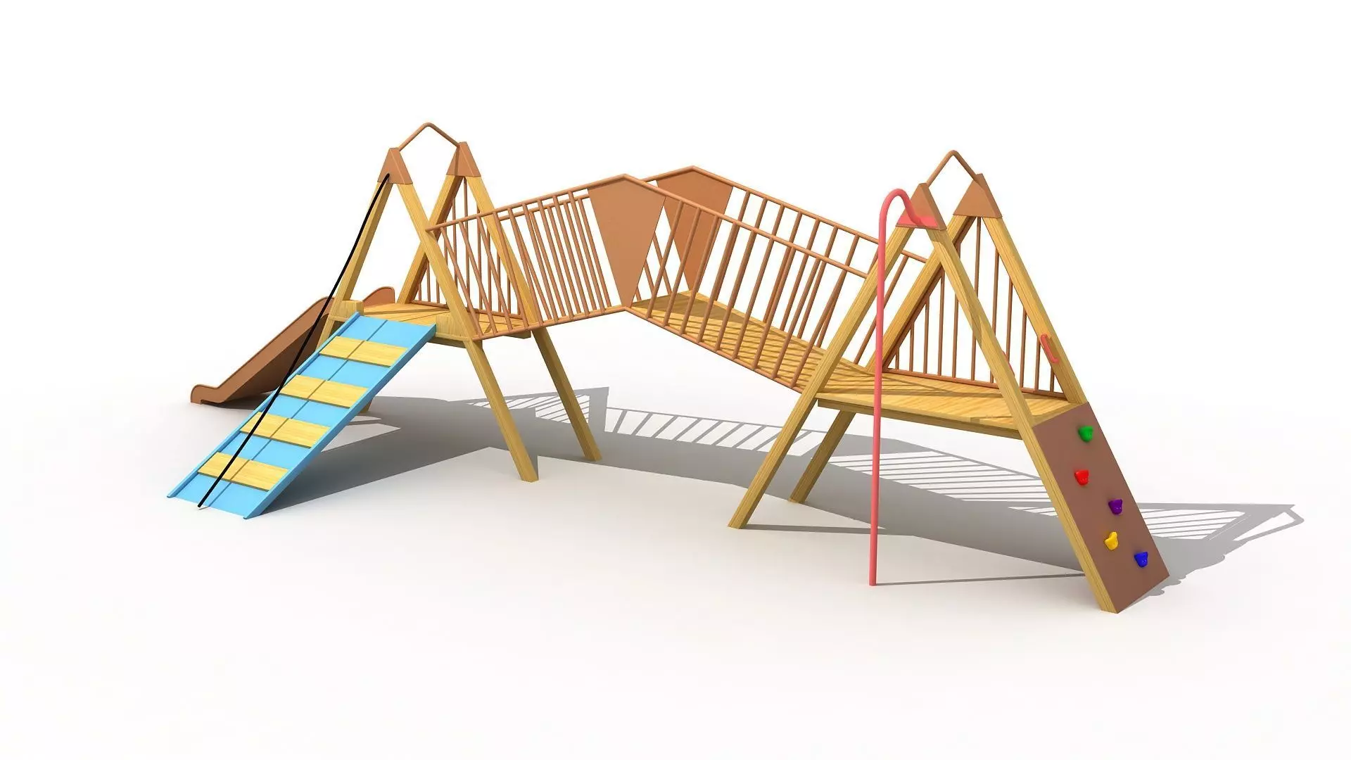 Combination of amusement equipment Free 3D model
