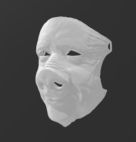 Pig mask  3D print model