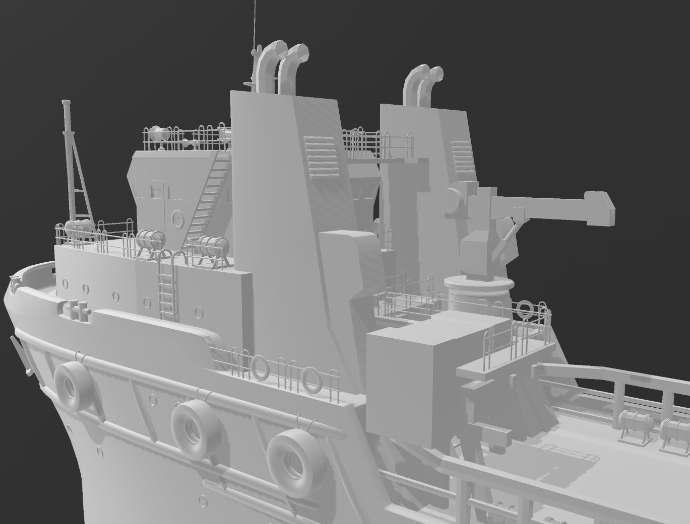 high detailed tug boat 3D print model_3