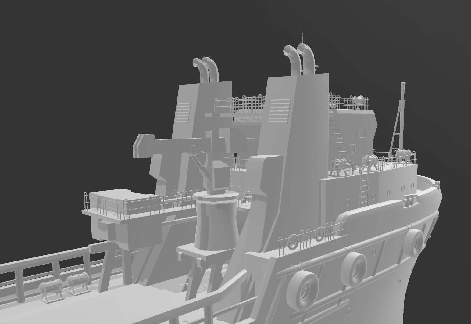 high detailed tug boat 3D print model_5