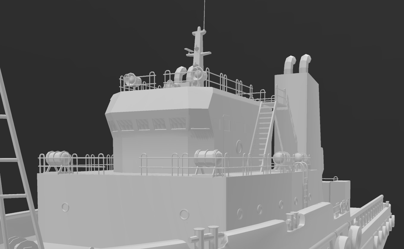 high detailed tug boat 3D print model_2