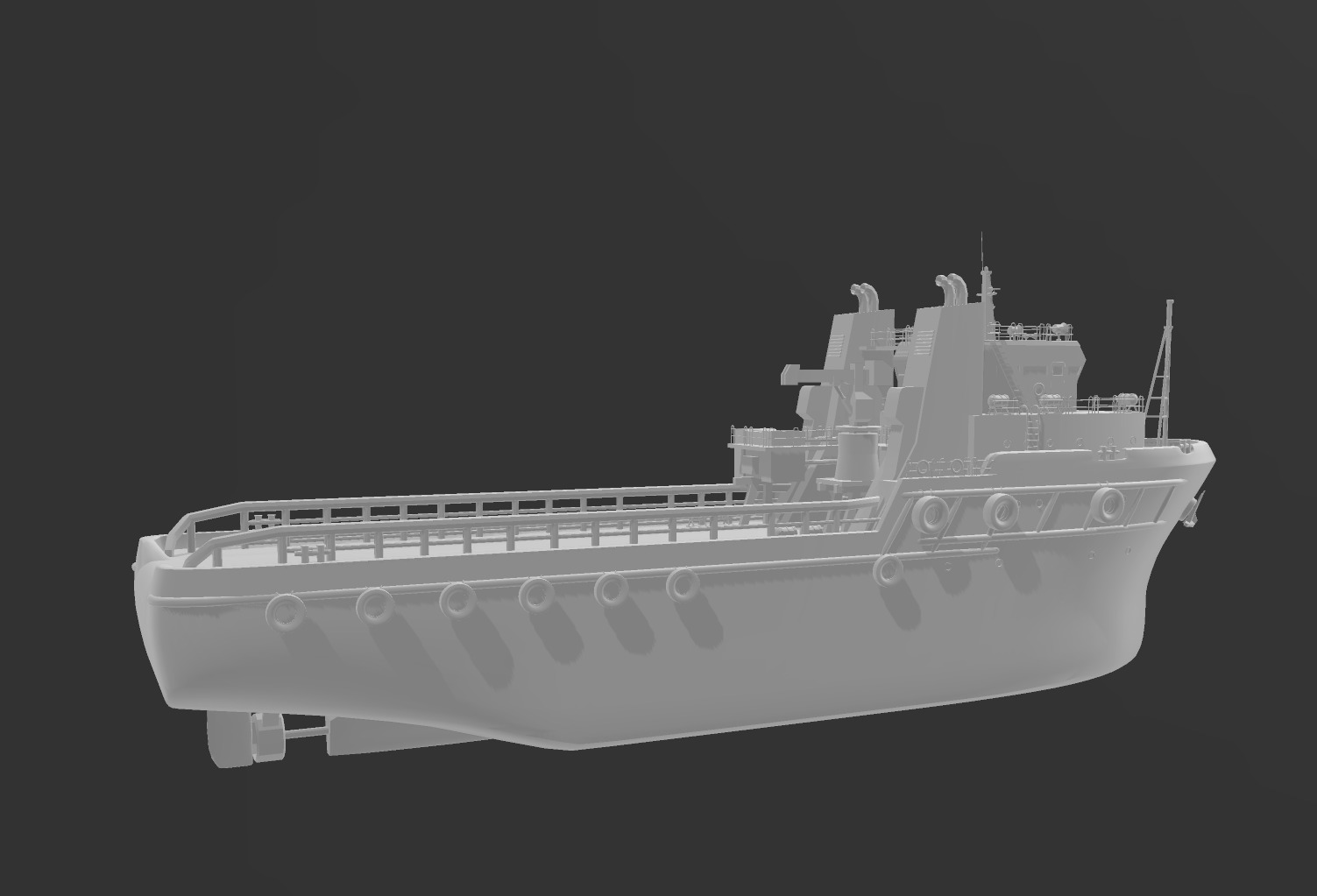 high detailed tug boat 3D print model_4