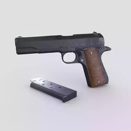 M1911 Pistol Low-poly PBR