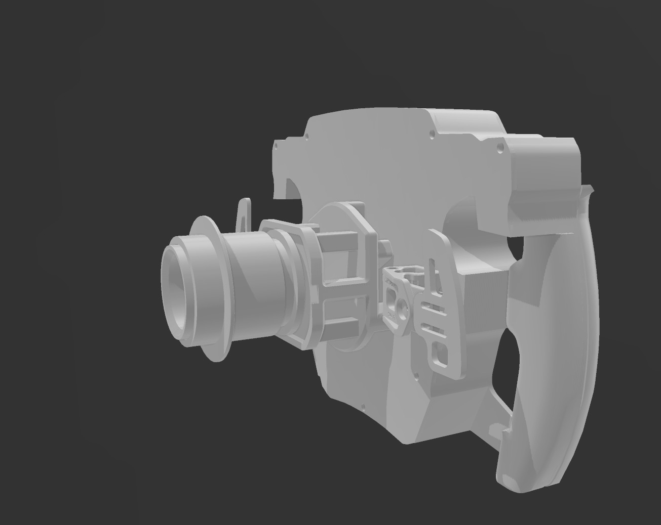 red bull steering wheel  3D print model_2