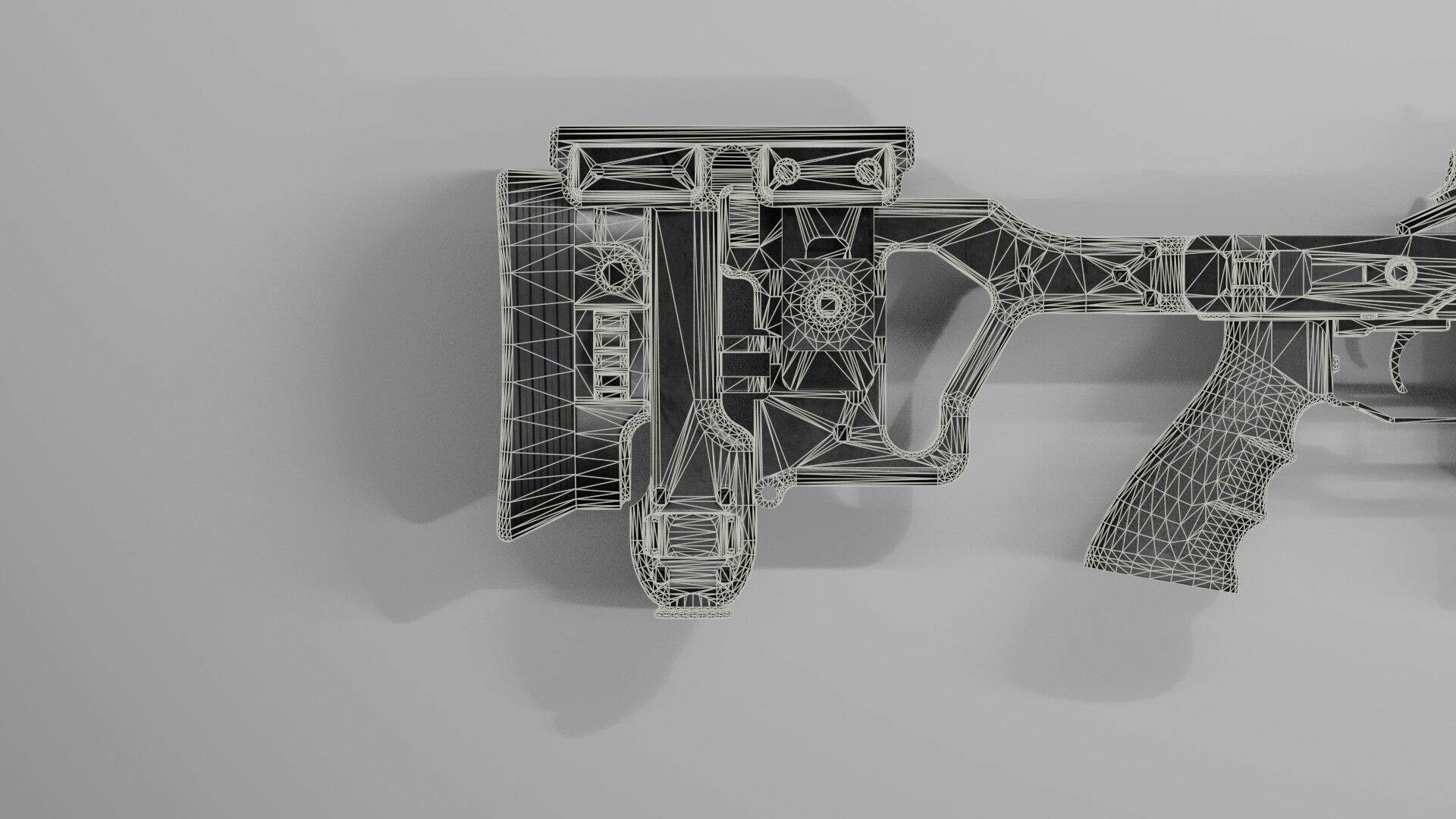 Blaser R93 XTEK Limited Australia Low-poly 3D model_35