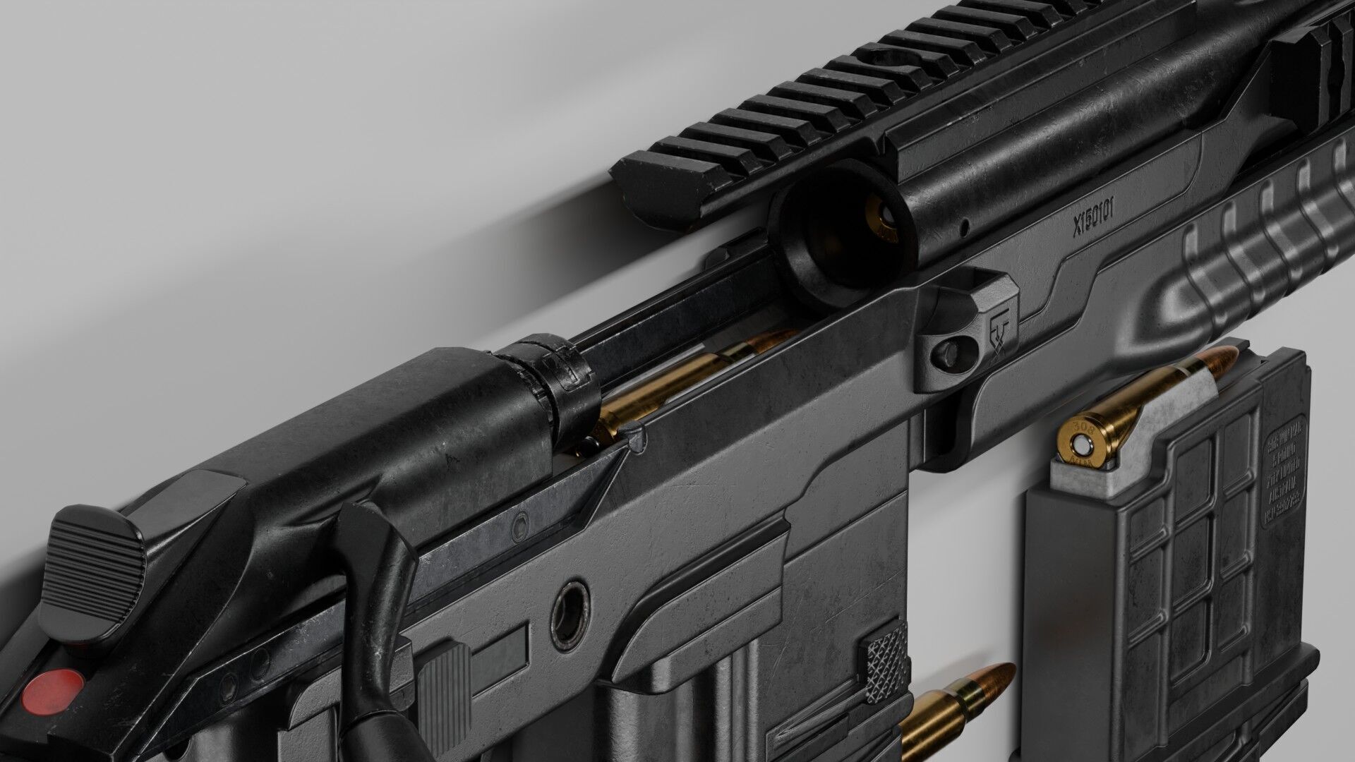 Blaser R93 XTEK Limited Australia Low-poly 3D model_12