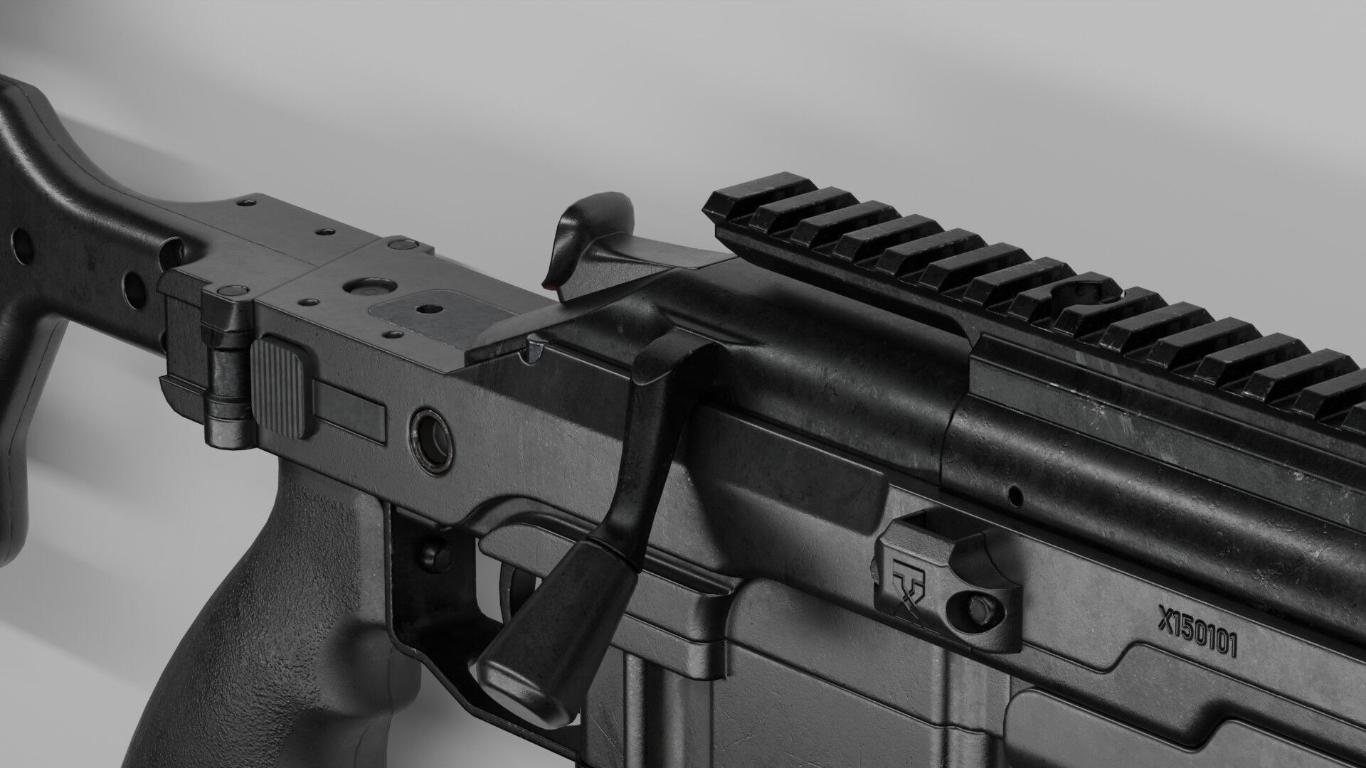 Blaser R93 XTEK Limited Australia Low-poly 3D model_9