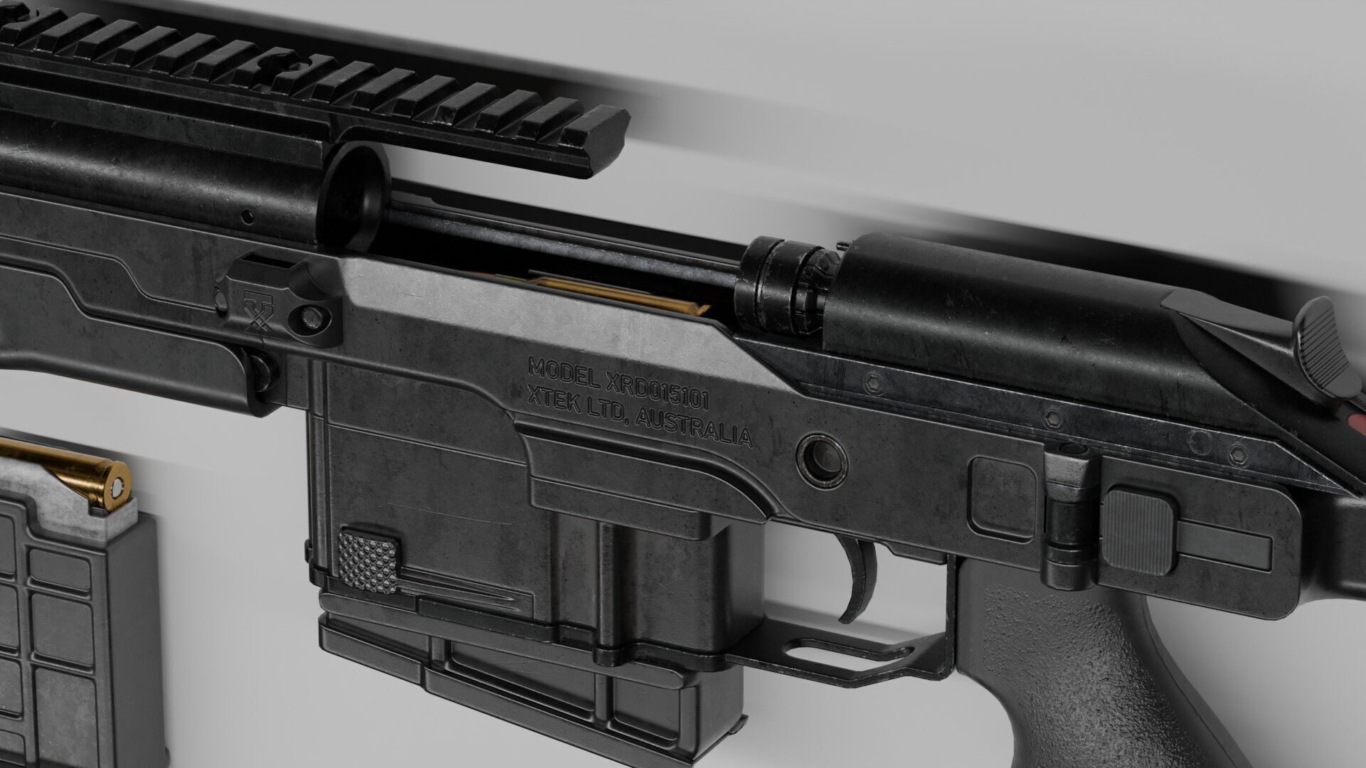 Blaser R93 XTEK Limited Australia Low-poly 3D model_16