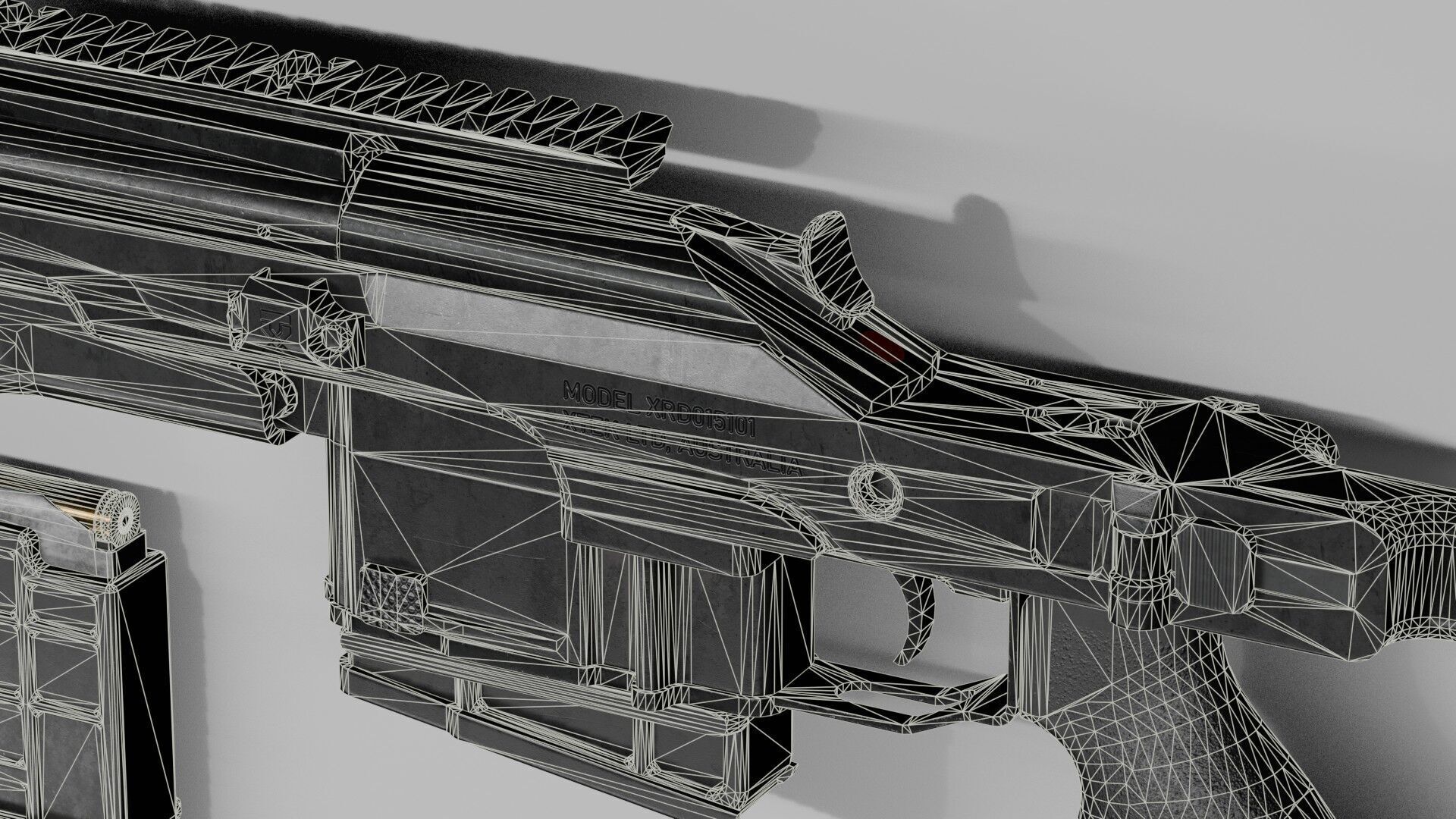 Blaser R93 XTEK Limited Australia Low-poly 3D model_45