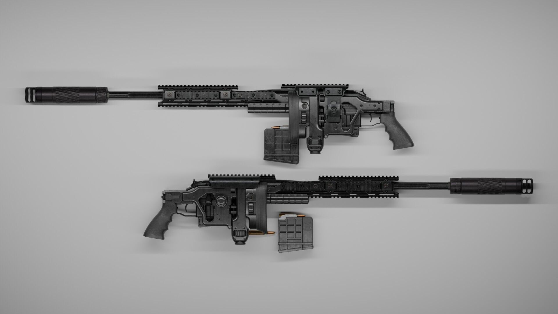 Blaser R93 XTEK Limited Australia Low-poly 3D model_1