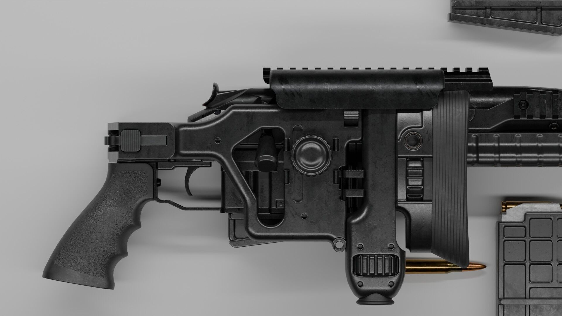 Blaser R93 XTEK Limited Australia Low-poly 3D model_2