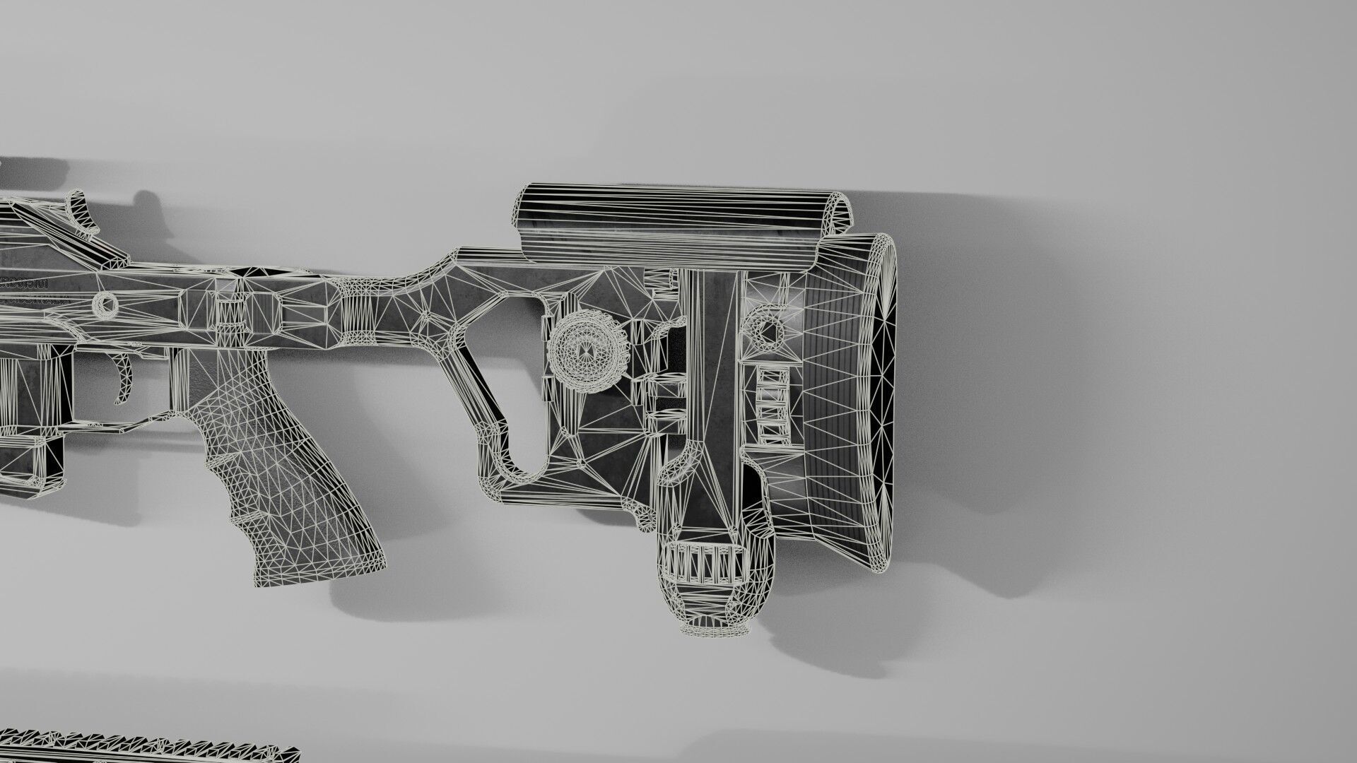 Blaser R93 XTEK Limited Australia Low-poly 3D model_47