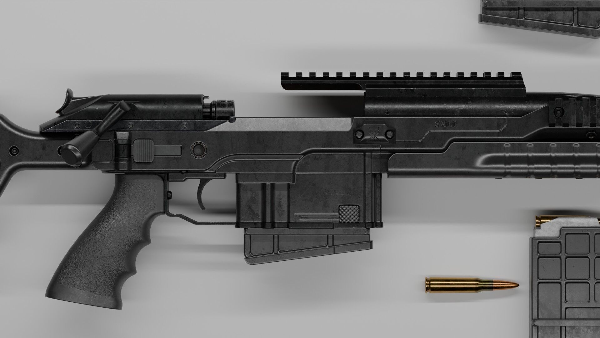 Blaser R93 XTEK Limited Australia Low-poly 3D model_4