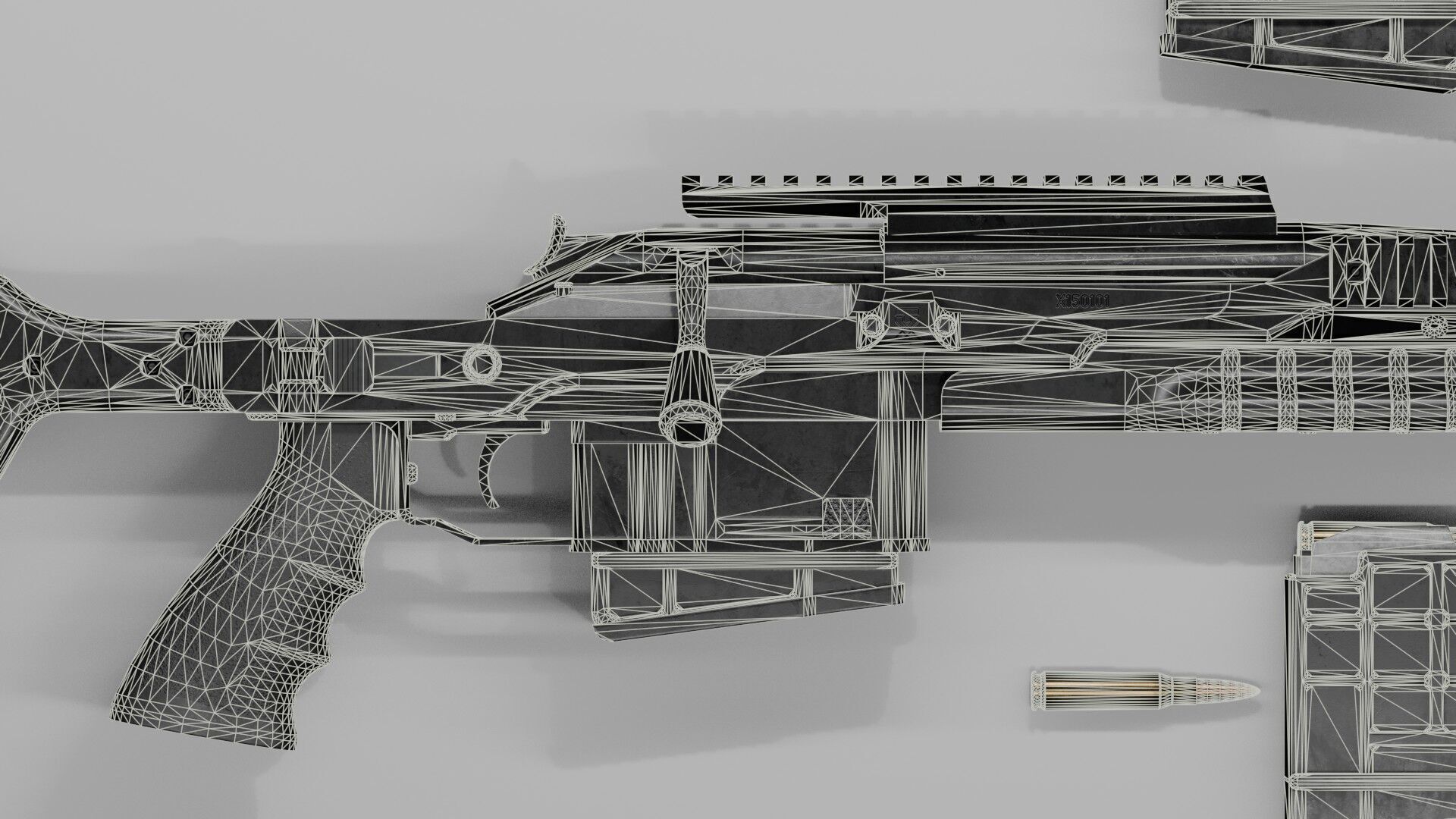 Blaser R93 XTEK Limited Australia Low-poly 3D model_33
